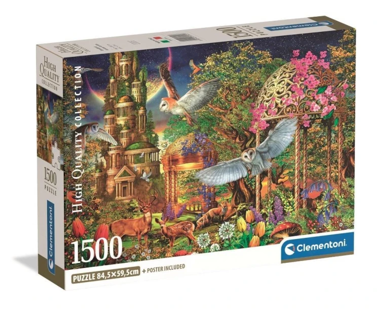 Puzzle 1500 Woodland Fantasy Garden, Clementoni