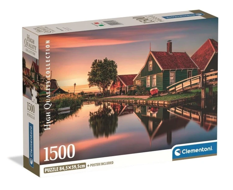 Puzzle 1500 Zaanse Schans, Clementoni