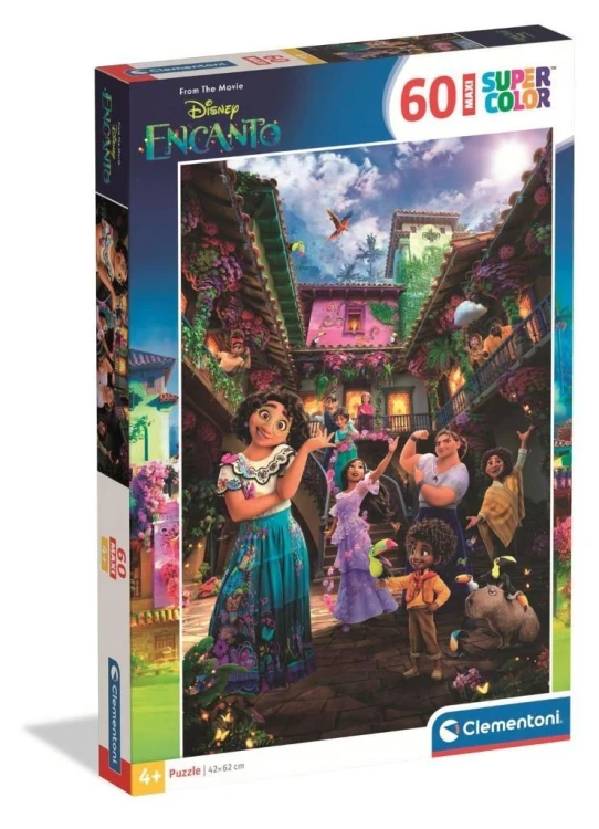 Puzzle 60 Maxi Super Kolor Encanto, Clementoni