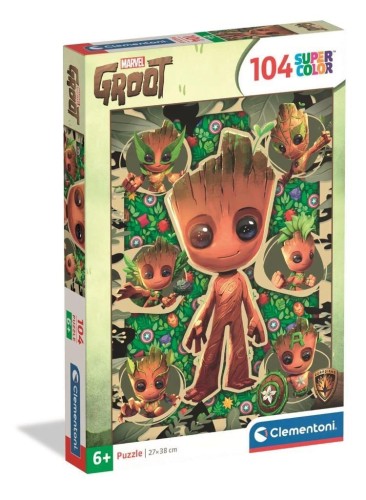 Puzzle 104 Super Kolor Groot, Clementoni