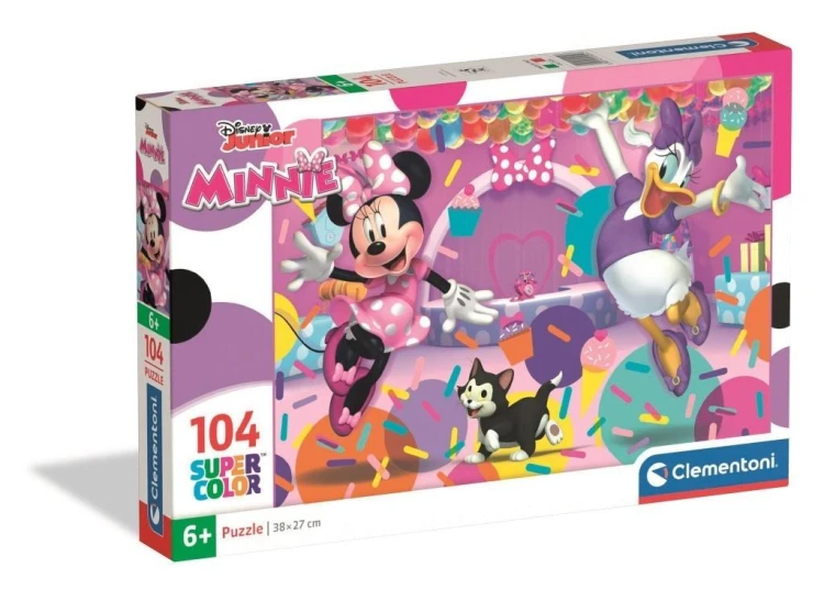 Puzzle 104 Super Kolor Minnie, Clementoni