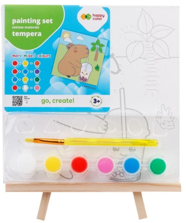 Zestaw do malowania Kapibara 9el HAPPY COLOR, GDD
