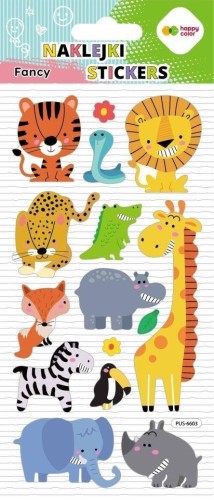 Naklejki 3D Fancy Wild Animals 90x210 HAPPY COLOR