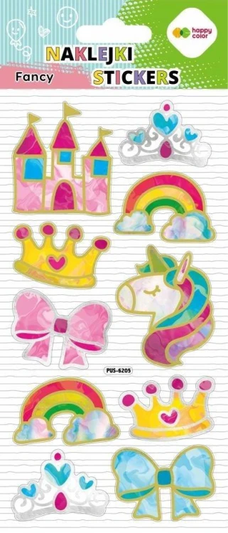 Naklejki 3D Fancy Pink Princess 90x210 HAPPY COLOR
