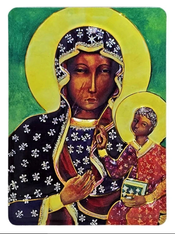 Magnes Matka Boża Częstochowska 10x7cm