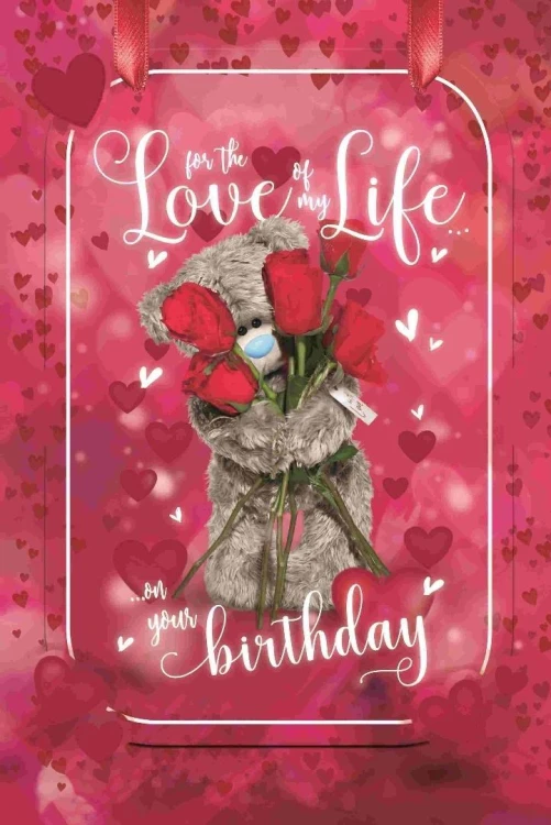 Karnet holograficzny 3D - For the love of my life