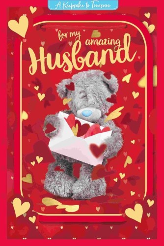 Karnet holograficzny 3D - For my amazing husband