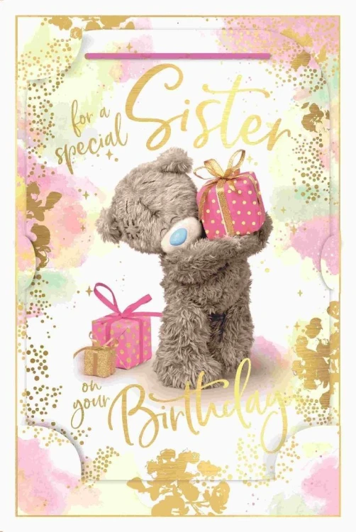 Karnet holograficzny 3D - For a special sister