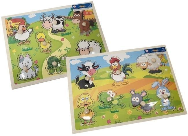 Puzzle drewno z guzikami, Merkpol