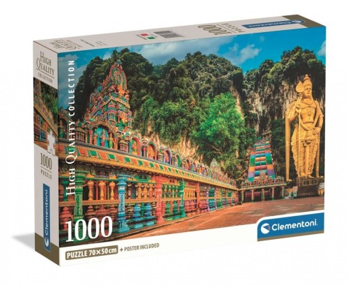 Puzzle 1000 Painted Batu Caves, Clementoni