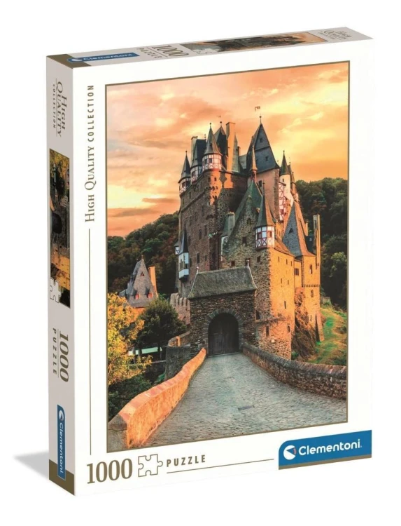 Puzzle 1000 Golden Hour at Eltz Castle, Clementoni