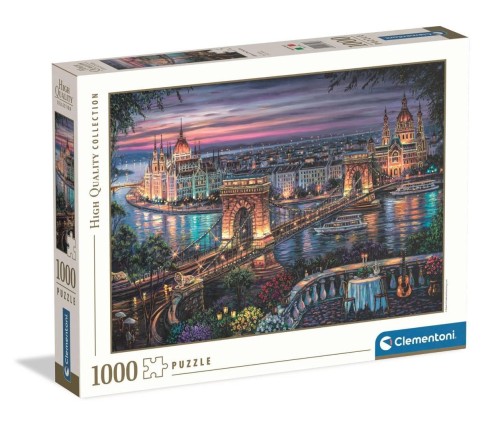 Puzzle 1000 Lights of the Danube, Clementoni