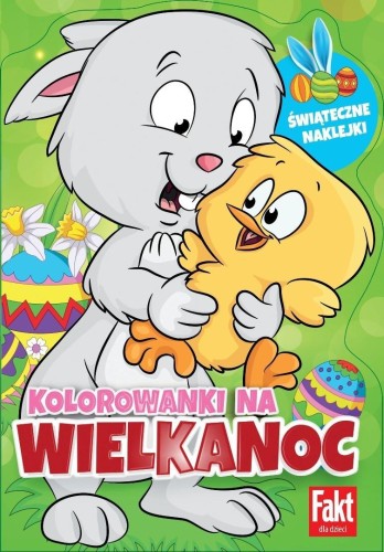 Kolorowanki na Wielkanoc. Brokatowe naklejki..