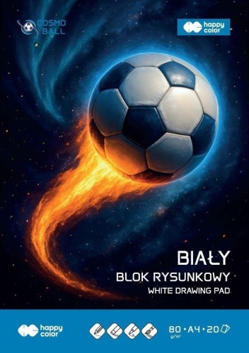Blok rysunkowy biały A4/20K 80g HAPPY COLOR, GDD
