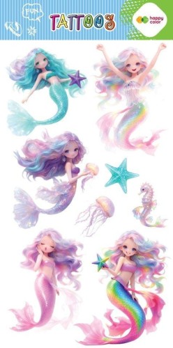 Tatuaże zmywalne Magical Sirens HAPPY COLOR, GDD