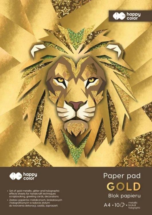 Blok Hobby Gold A4 150-230g 10ark HAPPY COLOR, GDD
