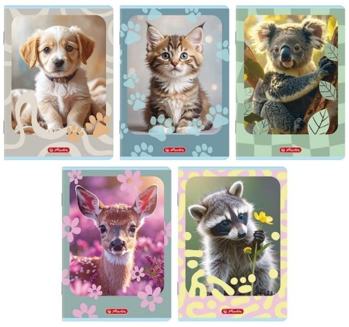 Zeszyt A5/32K kratka Animals (10szt) HERLITZ
