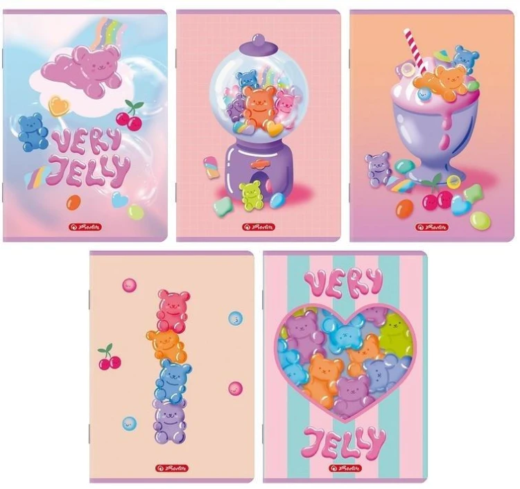 Zeszyt A5/32K kratka Jelly (10szt) HERLITZ