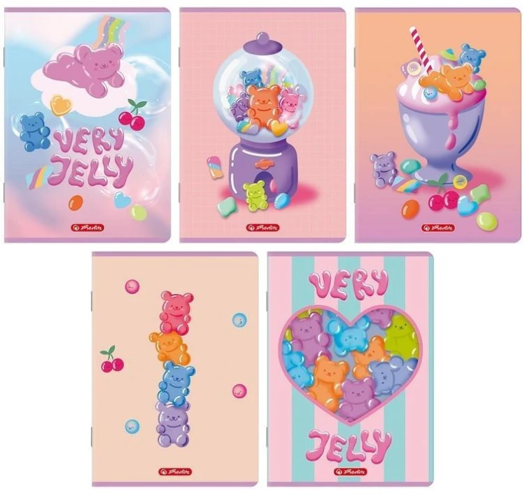 Zeszyt A5/16K linia podwójna Jelly (20szt) HERLITZ