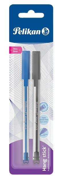 Długopis Hang Stick 1mm nieb.+czarny PELIKAN