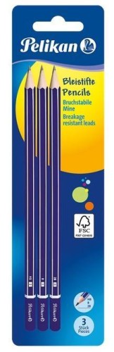 Ołówek 2B/B/HB 3szt PELIKAN, PELIKAN