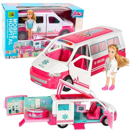 Mobilny Szpital karetka ambulans 2w1, Leantoys
