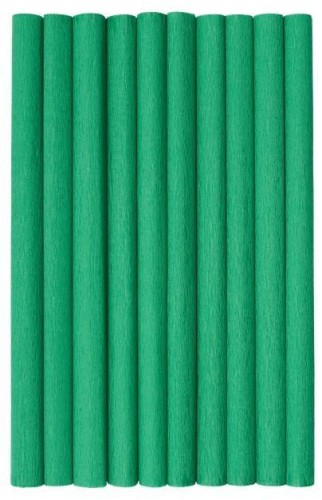 Bibuła marszczona zielony ciemny 50x200cm (10szt)