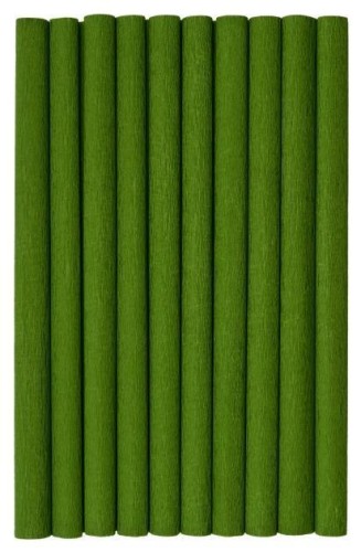 Bibuła marszczona oliwkowa 50x200cm (10szt)HERLITZ