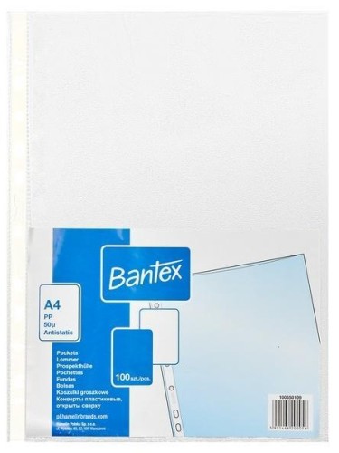 Koszulka groszkowa A4/50mic BANTEX, Bantex