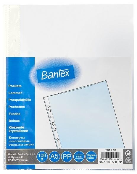 Koszulka krystaliczna A5/45mic BANTEX, Bantex
