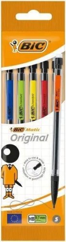 Ołówek automatyczny Matic z gumką HB 5szt BIC, BIC