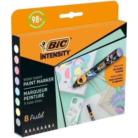 Markery akrylowe Intensity Pastel 12kol BIC, BIC