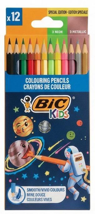 Kredki ołówkowe Cosmo Kids 12kol BIC, BIC