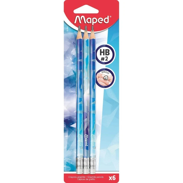 Ołówek Arctic HB z gumką 6szt MAPED, Maped