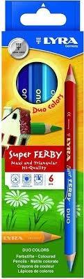 Kredki Super Ferby Duo 6 kolorów LYRA, Lyra