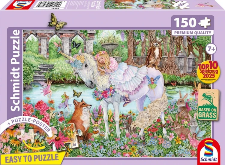Puzzle 150 Księżniczka i jednorożec, Schmidt