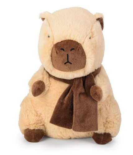 Kapibara pluszowa z szalikiem beżowa 27cm, Daffi