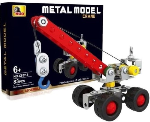 Klocki konstruktor metalowe 83el, Merkpol