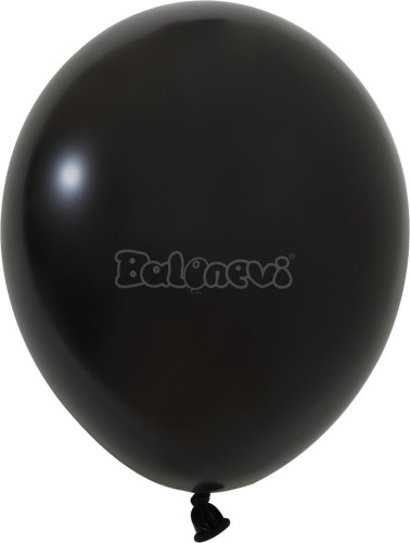 Balony lateksowe Pastel czarne 25cm 100szt