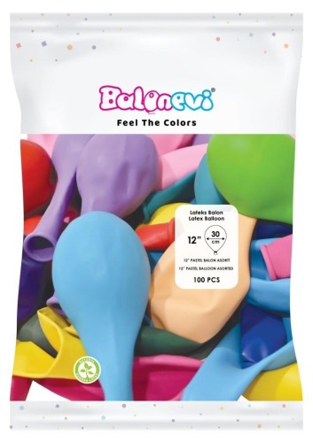 Balony lateksowe Pastel 25cm 100szt