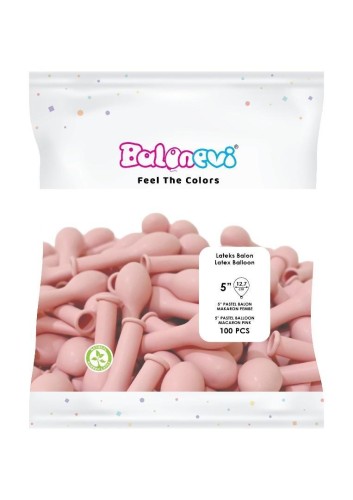 Balony lateksowe Pastel różowe 12cm 100szt