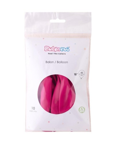 Balony lateksowe Pastel fuchsia 45cm 10szt