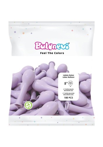 Balony lateksowe Pastel liliowe 12cm 100szt