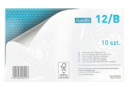 Koperta bąbelkowa 12/B 14x22,5cm 10szt BANTEX