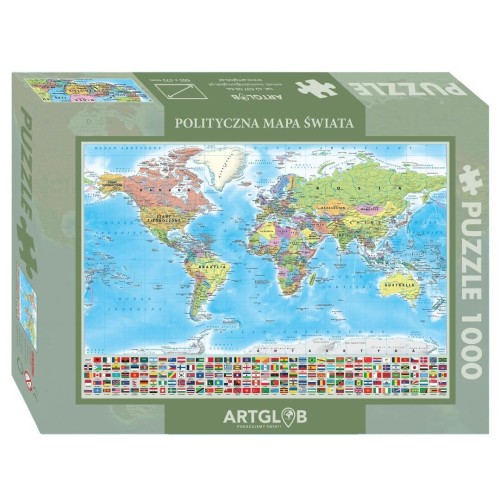 Puzzle 1000 - Mapa polityczna świata, Artglob