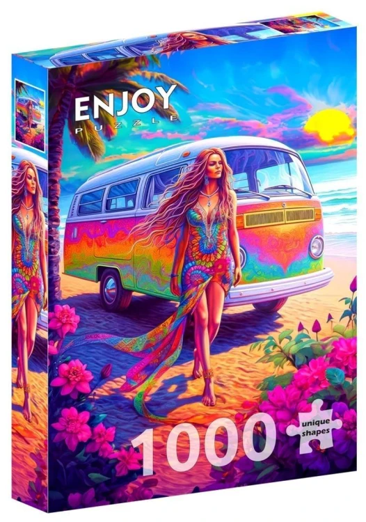 Puzzle 1000 el. Miłość i pokój, Enjoy