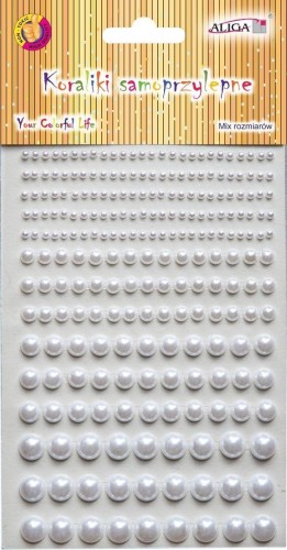 Dżety kryształki samoprzylepne perłowe 3,6,8,10mm