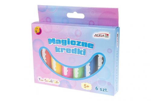 Magiczne kredki 6 kolorów, Aliga