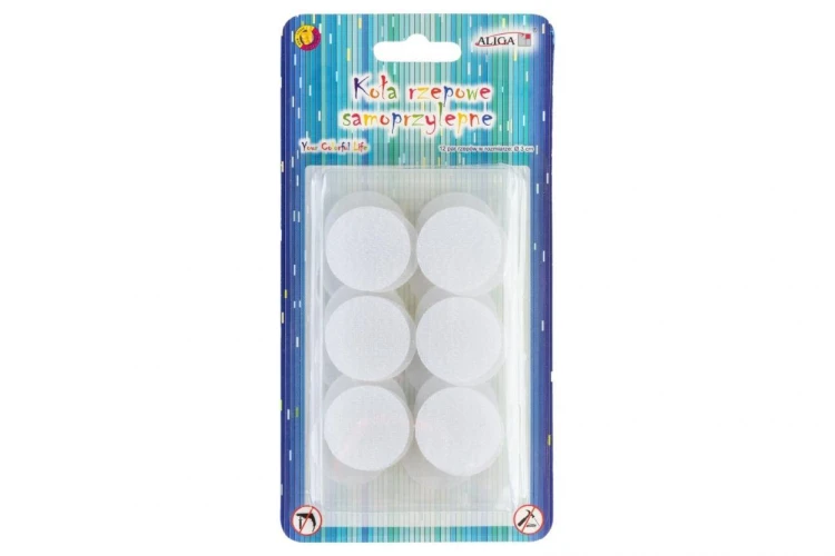 Koła rzepowe samoprzylepne rzepy 3cm 12 par, Aliga