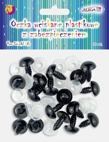 Oczka wciskane plastikowe zabezpieczenie 12mm 20sz